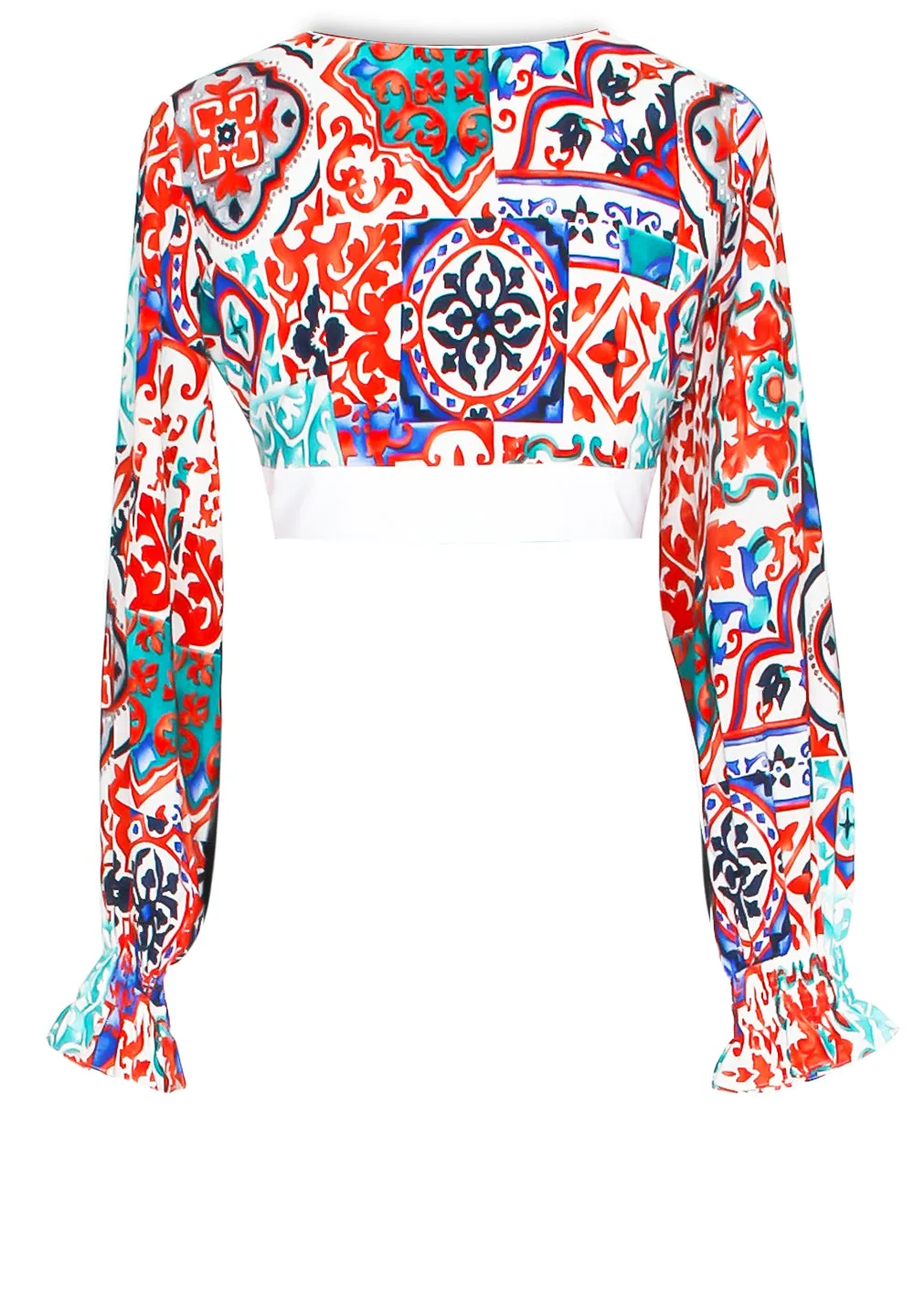 Siciliana - Carmella Crop Top (Off-White)