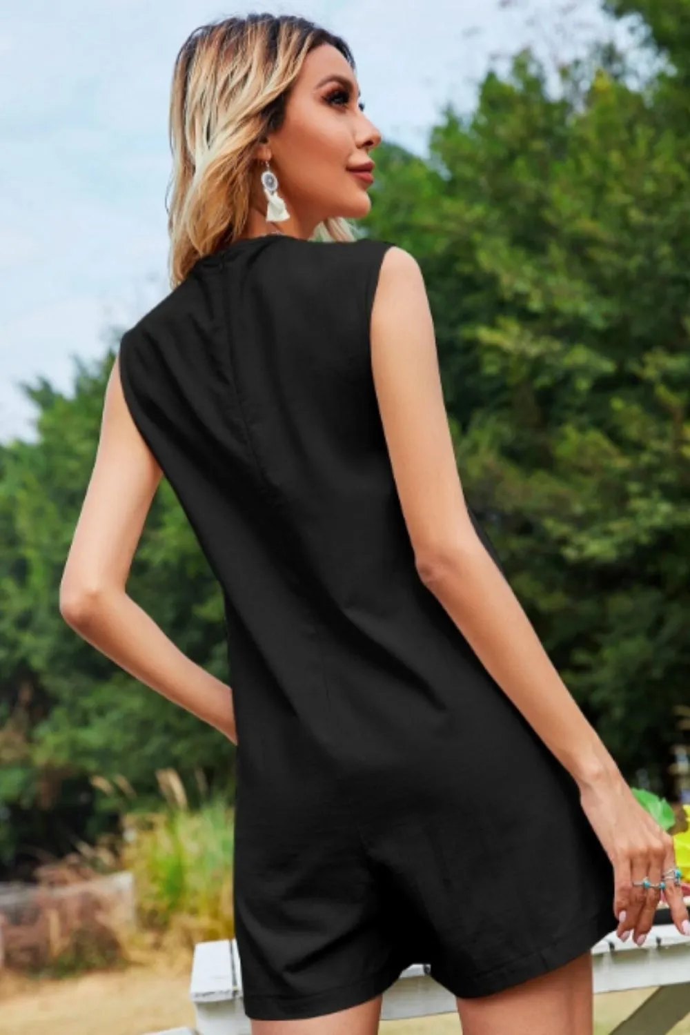 Slant Pocket Romper