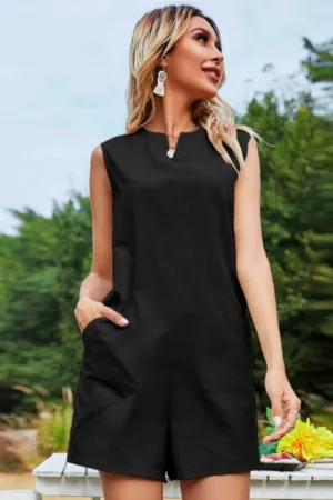 Slant Pocket Romper