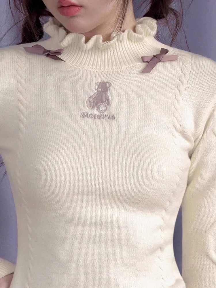Slim knit sweater【s0000010689】