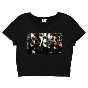 Slipknot Crop Top - Tattered And Torn