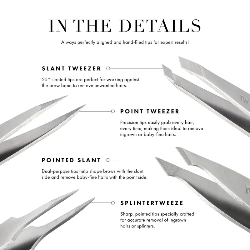 Stainless Slant Classic Tweezer