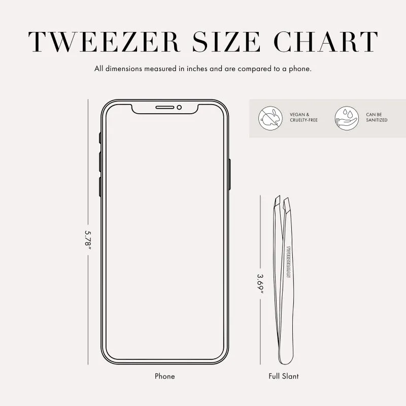 Stainless Slant Classic Tweezer