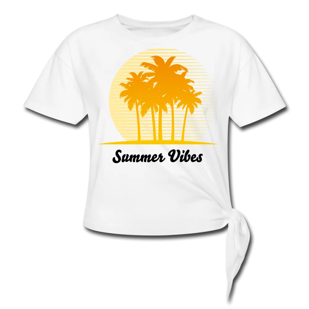 Summer Vibes Knotted Crop Top