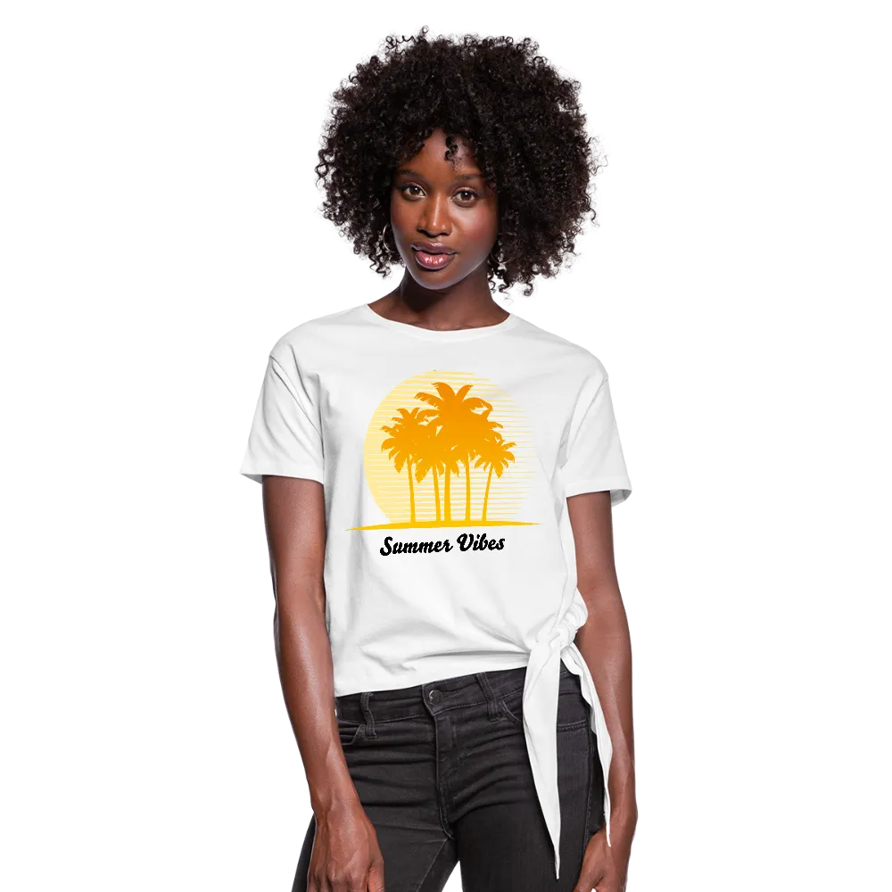 Summer Vibes Knotted Crop Top