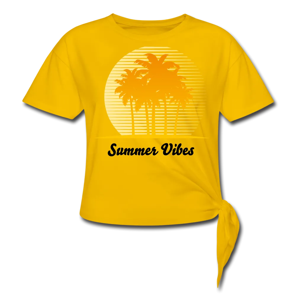 Summer Vibes Knotted Crop Top