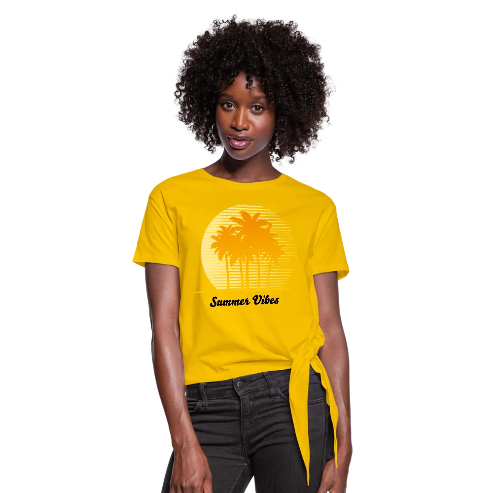 Summer Vibes Knotted Crop Top