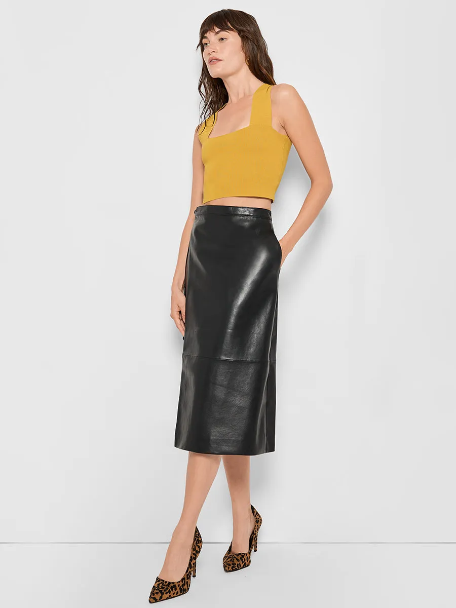 TALLULAH RECYCLED LEATHER SKIRT