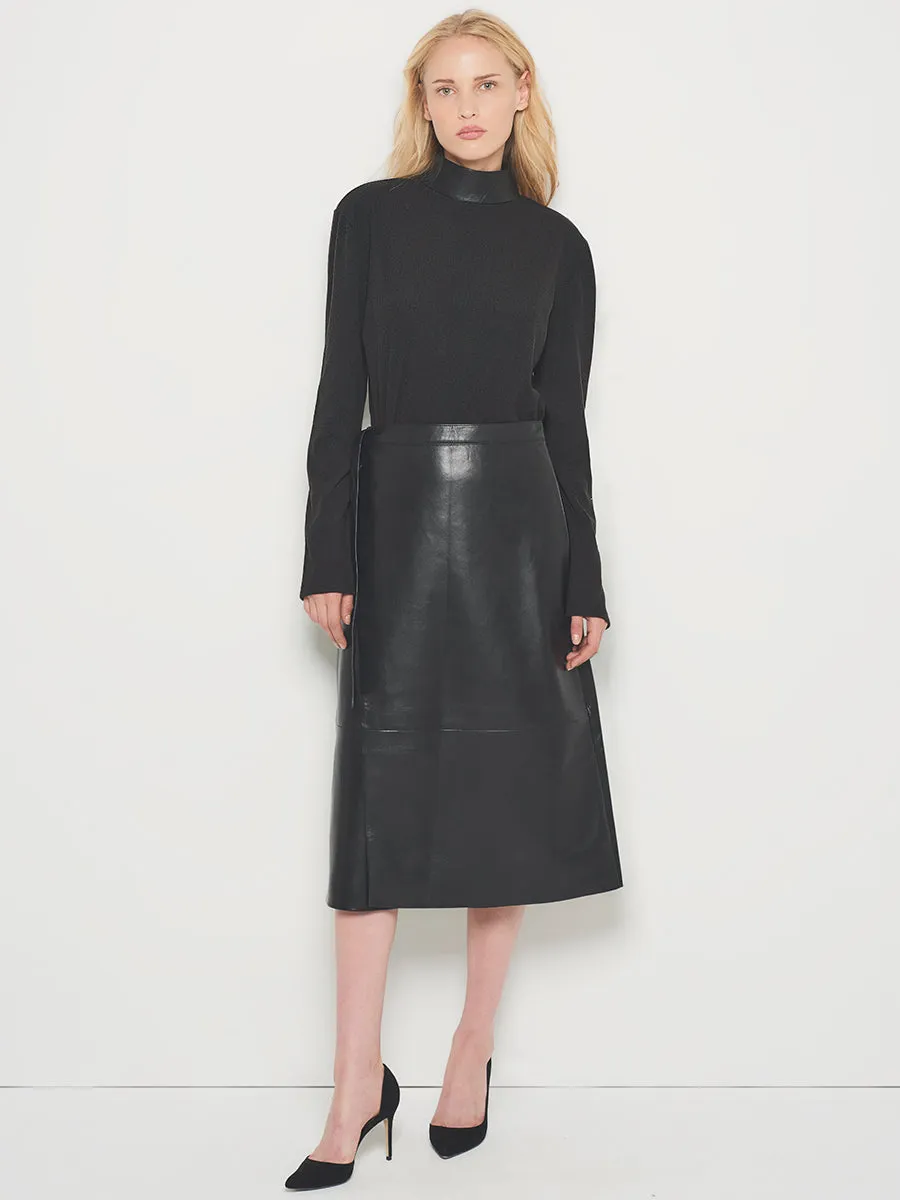 TALLULAH RECYCLED LEATHER SKIRT