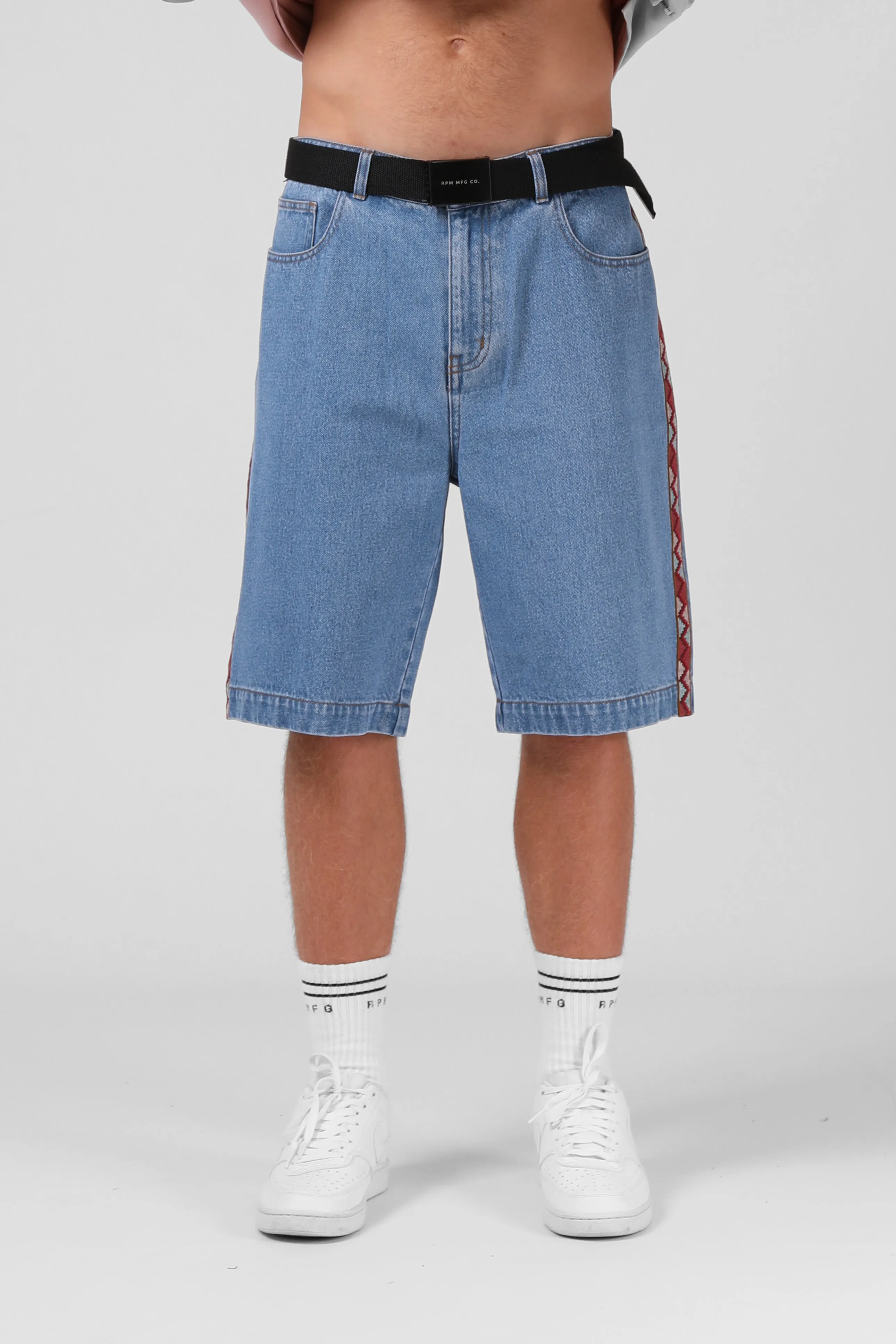 Tape Denim Short  - Classic Blue