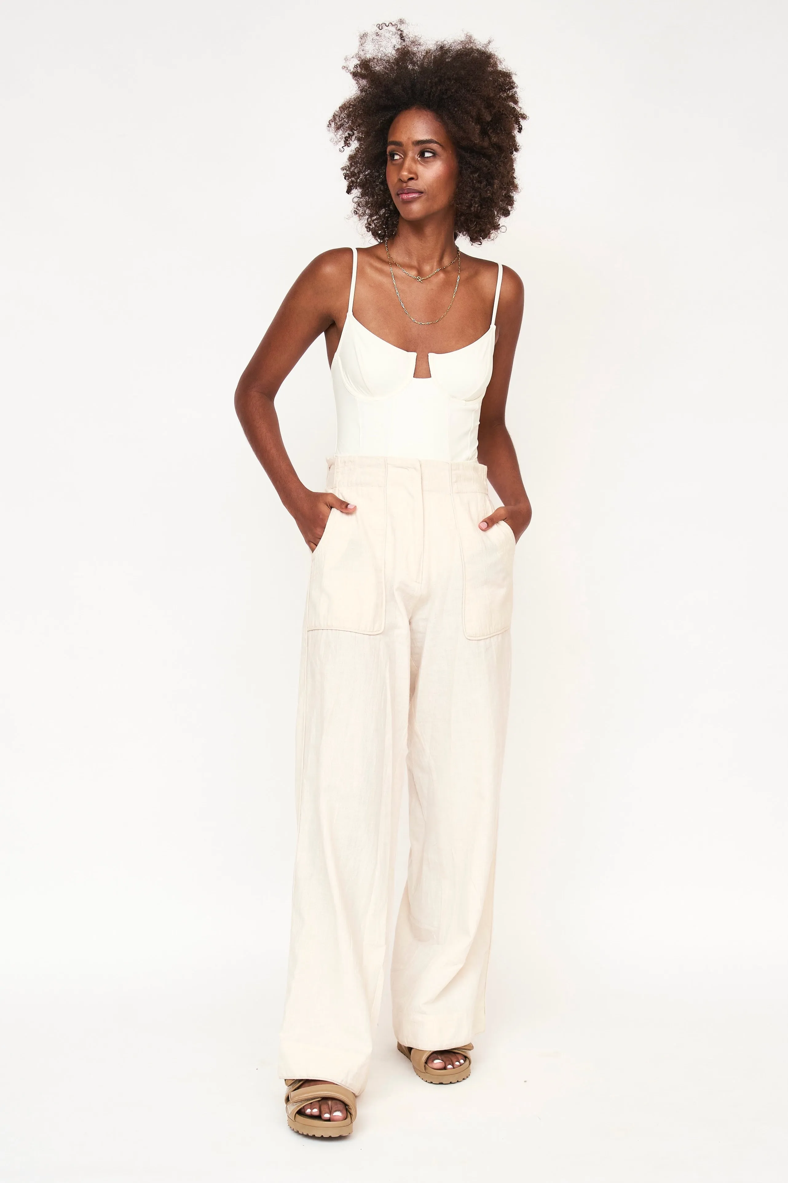 Tivot Pant in Parchment