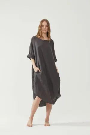 Tulip Dress Charcoal
