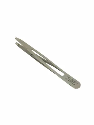 Tweezers Slant Tip Stainless Steel 3.75"