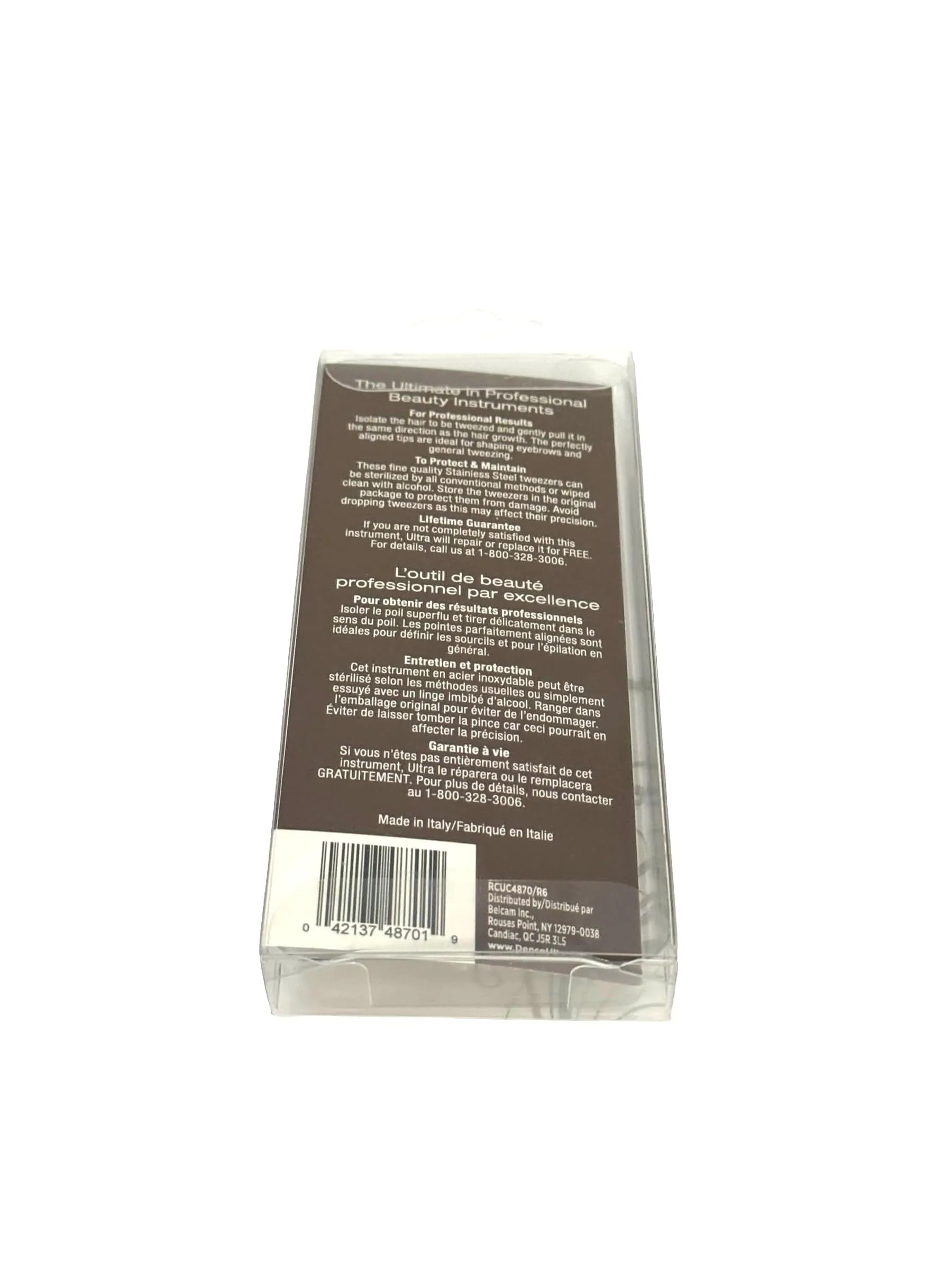 Tweezers Slant Tip Stainless Steel 3.75"