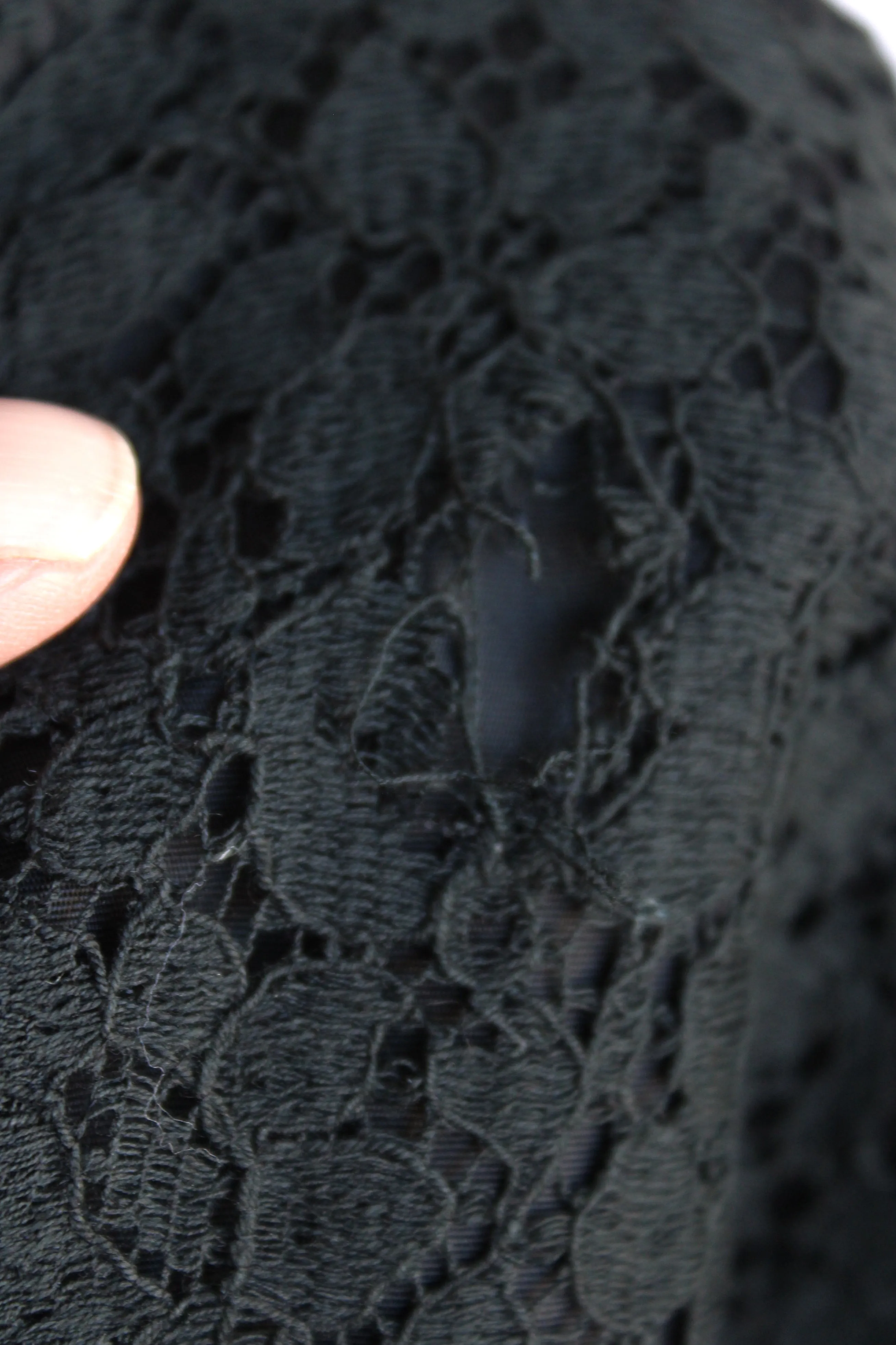 Vintage 1950 Black Lace Dress