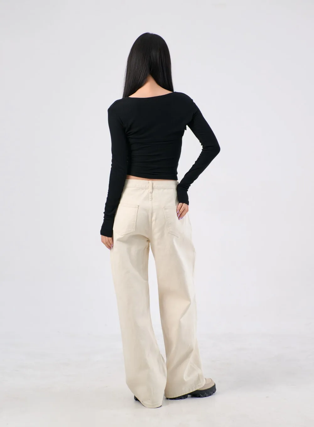 Wide Cotton Pants IA305