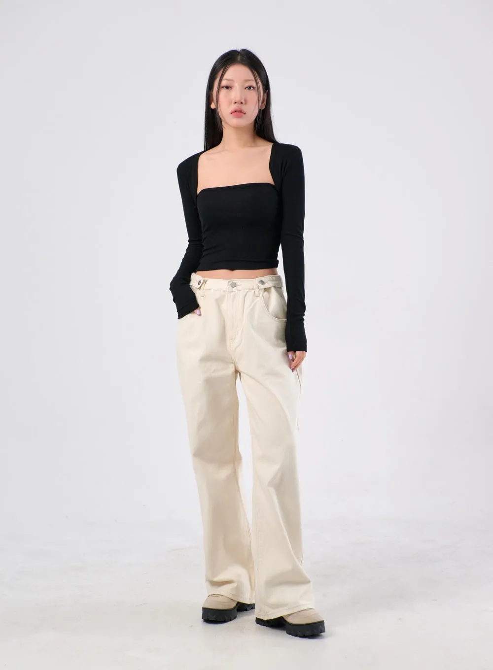 Wide Cotton Pants IA305