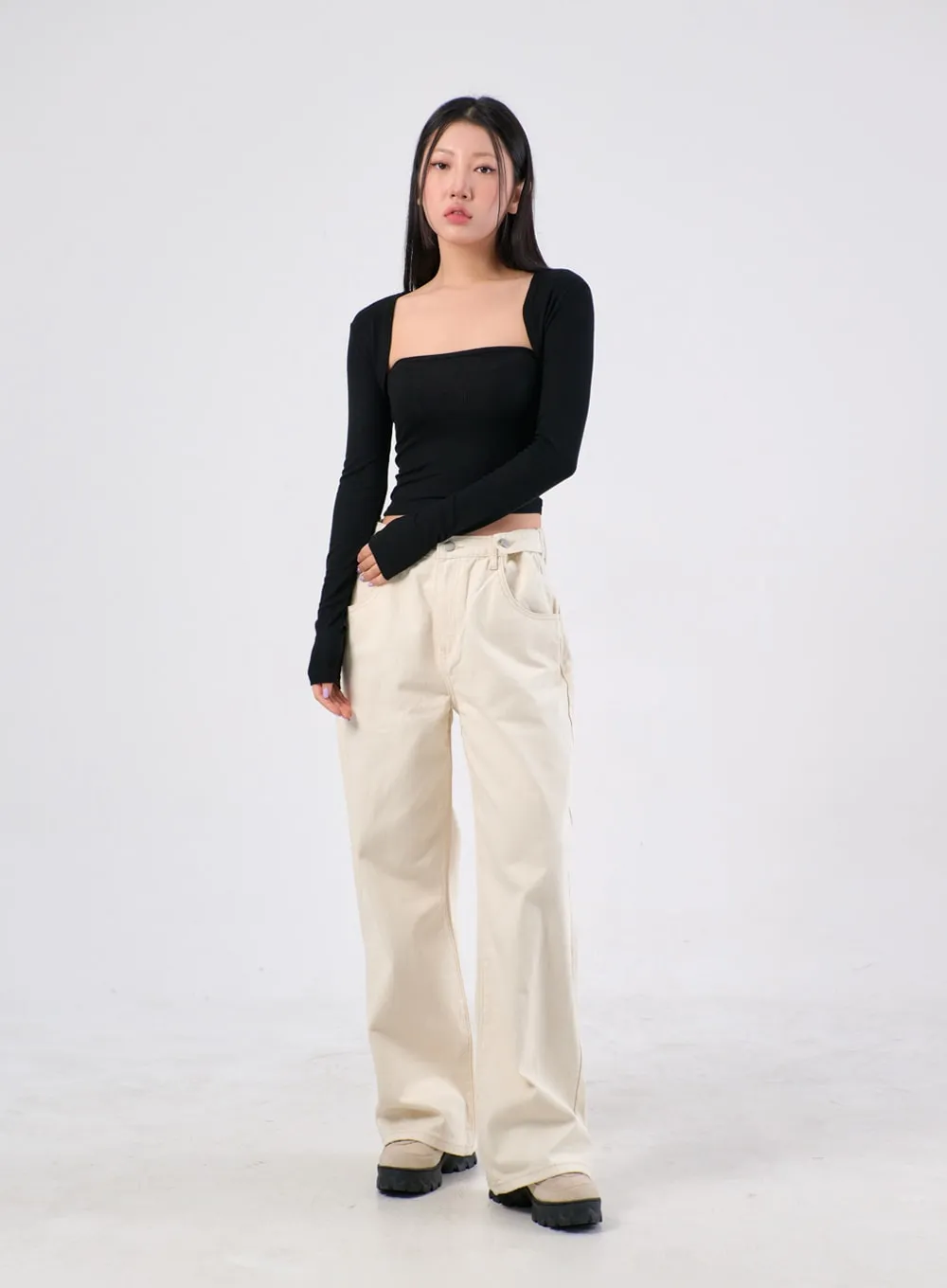 Wide Cotton Pants IA305
