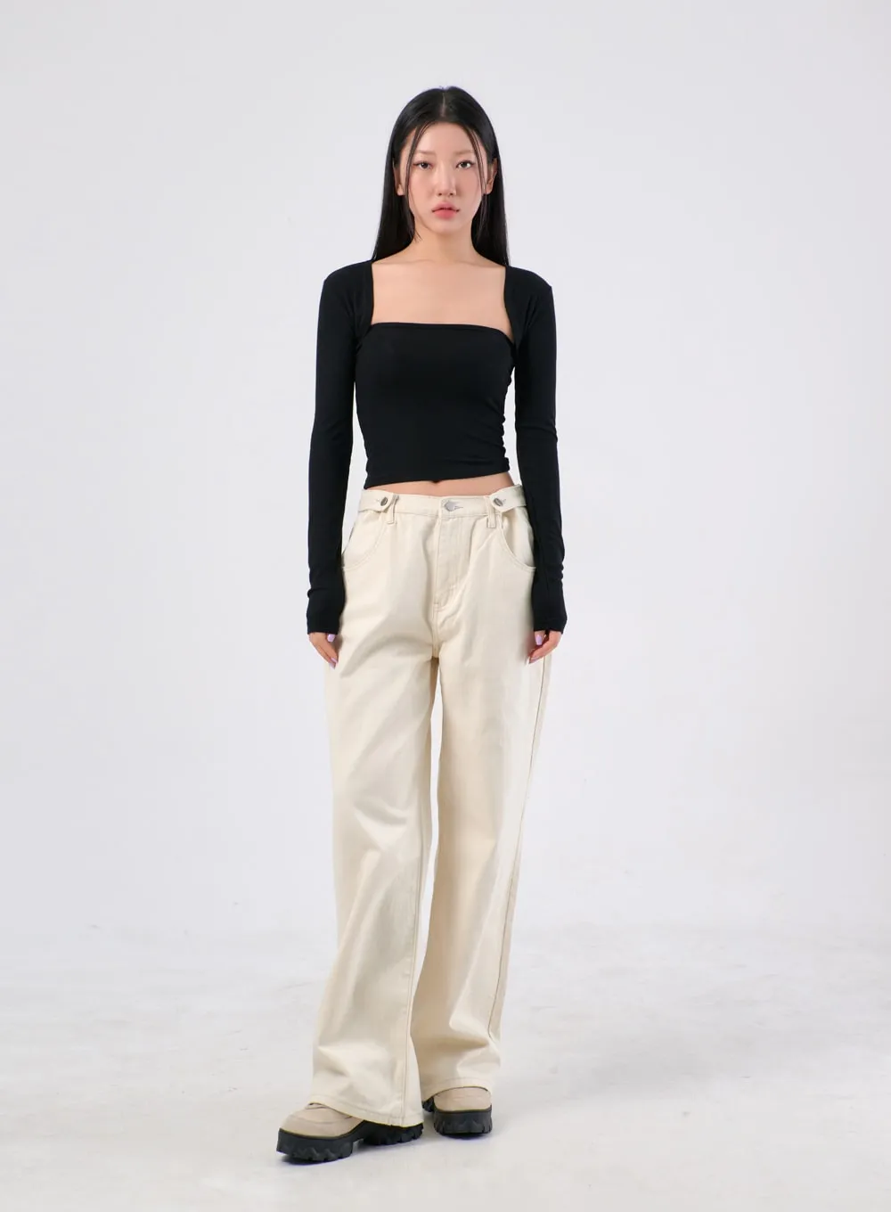 Wide Cotton Pants IA305