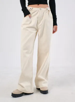 Wide Cotton Pants IA305