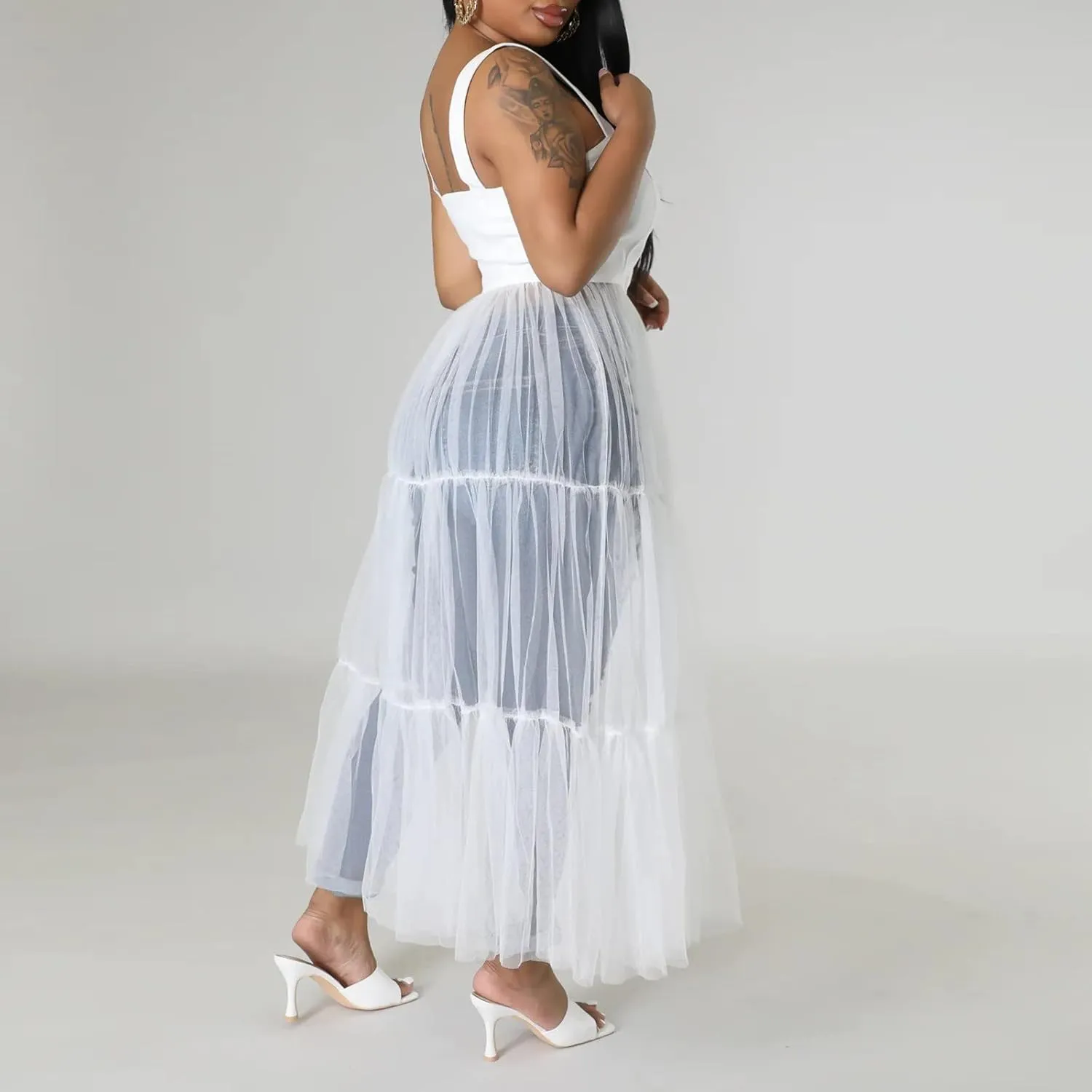 Women Fashion Off Shoulder Slim Fit Waist Party Cocktail Dress Casual Skirts for Women 2024