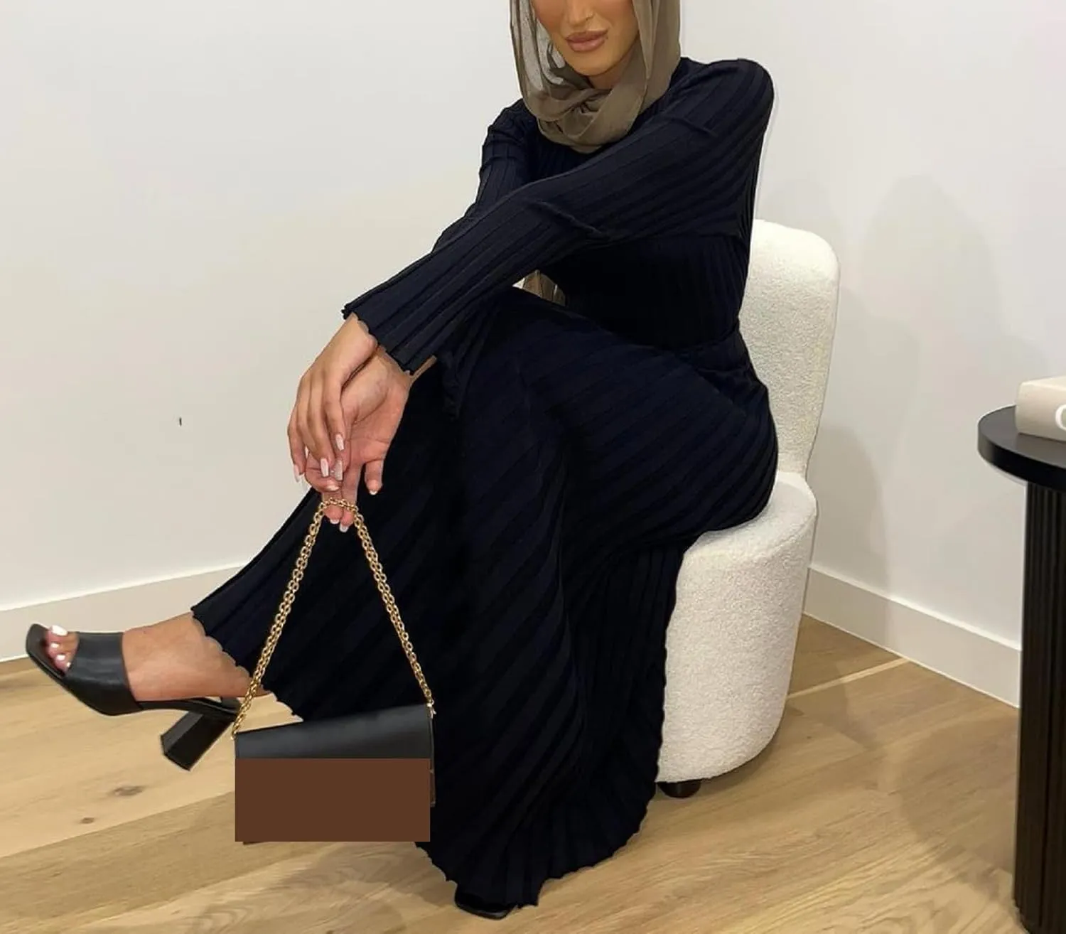 Women Ribbed Knit Long Sleeve Maxi Dress Slim Fit Solid Color Bodycon Pencil Long Dress Casual Fall Winter Clothes
