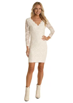 Women's Panhandle Lace White Dress