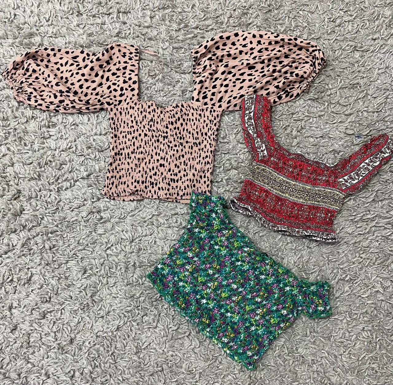 Y2K Crop Tops Strechable - 20 Pieces