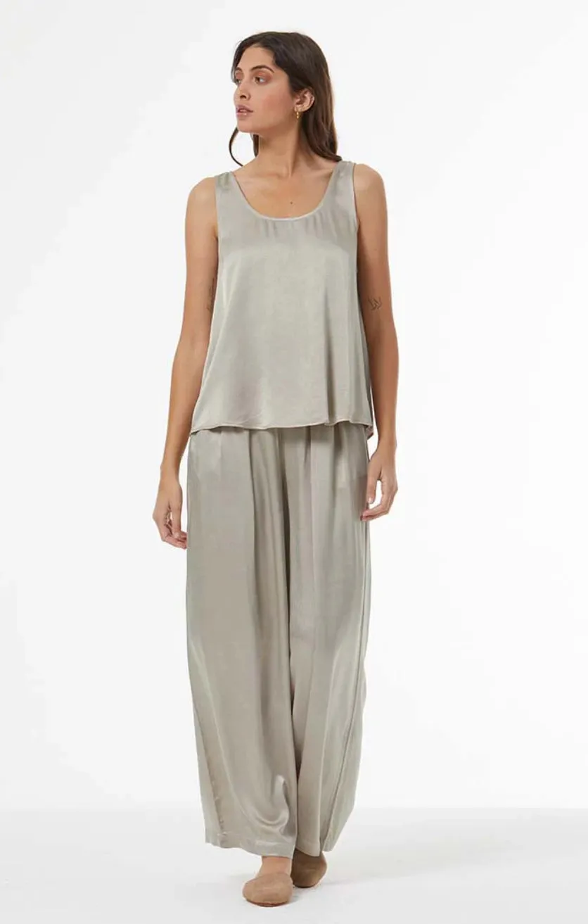 Yf2435 Gray Wide Leg Pant